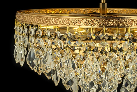 Потолочная люстра буше Arti Lampadari Castellana E 1.3.38.602 G (220V, хрусталь)