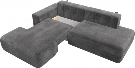 Диван угловой Лига-036 НПБ Модерн левый угол Лига Диванов (Велюр) арт.127777L