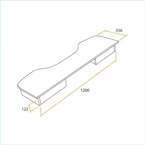 Надстройка StrikeTop (120) NEO black/blue; черный/синяя кромка