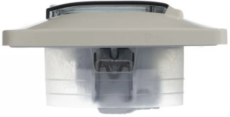 Розетка встраиваемая с заземлением, шторками и крышкой (бежевый) IP44 Systeme Electric Glossa GSL000248