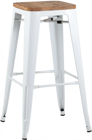 Стул барный Stool Group TOLIX WOOD белый глянцевый УТ000001864