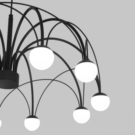 Подвесная люстра Eurosvet Ragno 90034/10 LED черный (220V, на проводе, шарики)