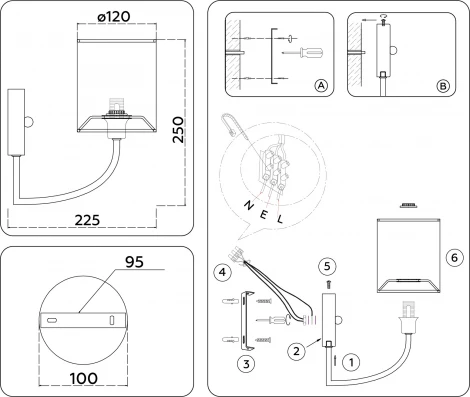 Бра Ambrella High Light LH71275 (220V)