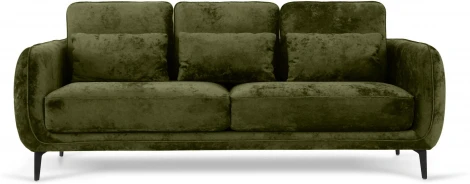 Диван Amsterdam трехместный ОГОГО (арт.786596), (Ткань,Велюр/Зеленый)