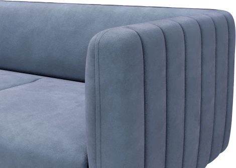 РИО Диван прямой синий D1 furniture арт.AAA41676007