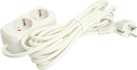 Удлинитель 2-х местный 5 метров с заземлением Stekker Home 49341