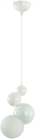 Подвесной светельник Lumion Blasen 6565/1A белый/белый матовый/металл/стекло E27 1*40W 220V (на проводе, шарики)