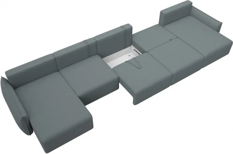 Диван п-образный Лига-051 НПБ МегаЛонг Лига Диванов (Рогожка) арт.128674