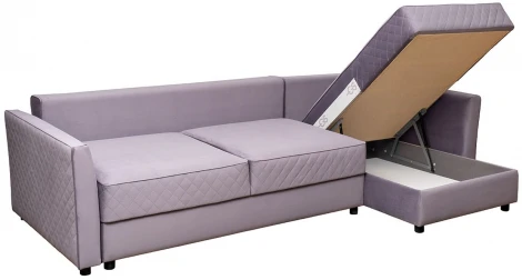 Диван Garda Decor GD-SORRENTO-290MK-3-3 (Серо-фиолетовый)