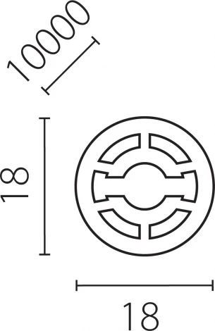 Профиль круглый силиконовый 10m/roll D18 д/LED ленты Lightstar Profiled 441810