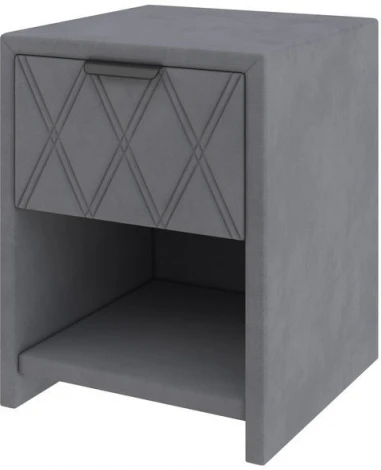 PROxSON Тумба Side (Ткань: Велюр Monopoly Британский серый (996)) 44x45