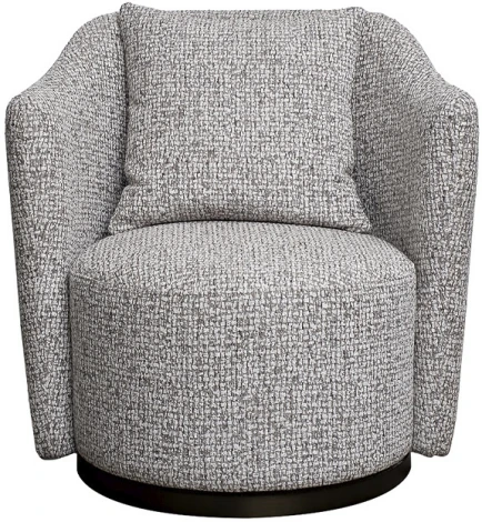 Кресло Verona вращающееся, шенилл серый Seppia-SER/бронза 70*77*80см Garda Decor