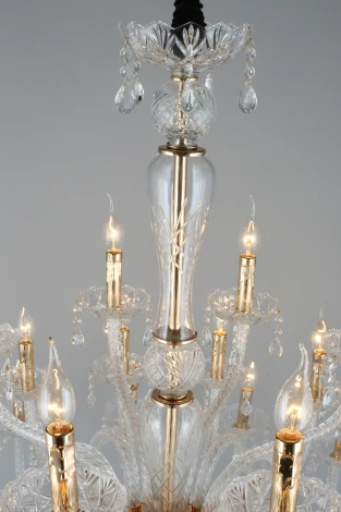 Подвесная большая люстра Aployt Halina APL.811.03.42 (220V, на цепи, свеча)