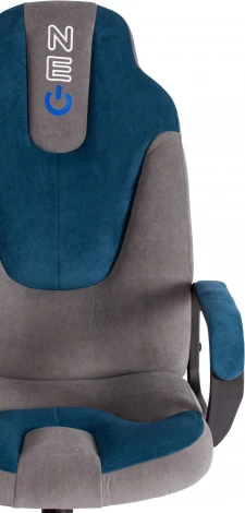 Кресло NEO 2 (22) флок , серый/синий, 29/32 Tetchair 19479