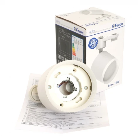 Трековый светильник однофазный 15W 220V Feron AL173 48692