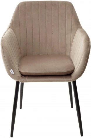 Стул ALABAMA BLUVEL-40 BEIGE, велюр / черный каркас М-City