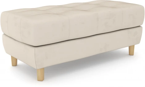 Банкетка Arsko Герберт молочный велюр