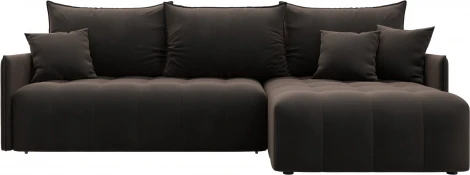 Диван угловой Лига-054 НПБ угол универсальный Лига Диванов (Велюр) арт.129031