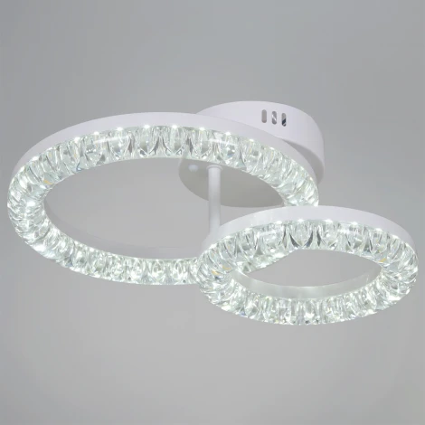 Потолочная люстра светодиодная на штанге с регулировкой цветовой температуры, яркости и ночным режимом Reluce 29847-0.3-02E WH