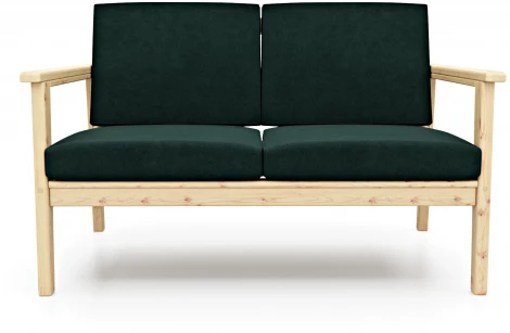 Диван Arsko прямой Лориан М сосна велюр зеленый