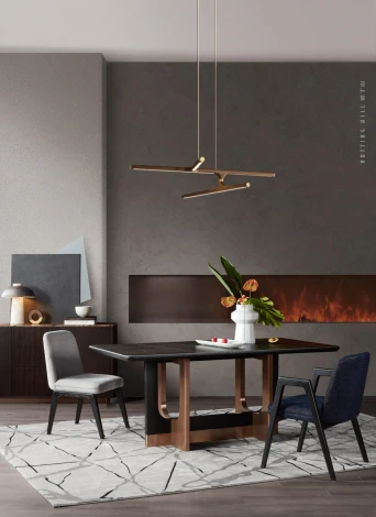 Стол обеденный IST-CASA Астория NH2114L,180х90х76 см, черный мрамор