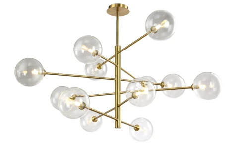 Потолочная люстра Crystal Lux Marzo SP12 BRONZE/TRANSPARENTE