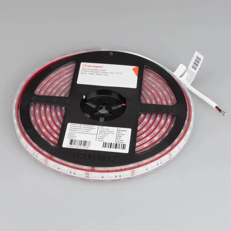 Светодиодная лента герметичная RTW-PFS-B60-13mm 12V Yellow (14.4 W/m, IP68, 5060, 5m) (Arlight, 14.4 Вт/м, IP68) 036291