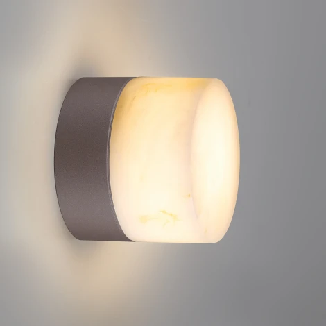 Настенный светильник уличный Odeon Light Candela 7190/6WL белый/коричн/алюминий/искусственный алебастр/металл IP65 LED 6W 2700K 220-240V