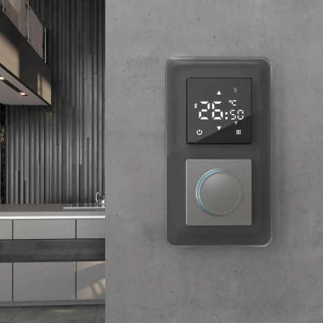 Рамка на 2 поста Elite (графит, стекло) Werkel W0022440 (a057879)