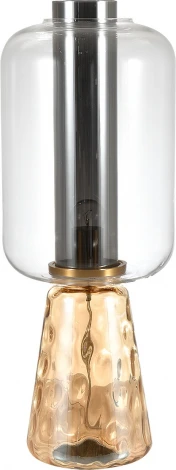 Настольная лампа в виде керосиновой лампы (11045/1T Amber) Indigo Strego V000474 (220V, фонарь, под старину, керосиновая лампа)