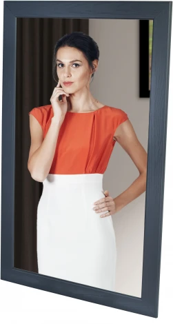 Зеркало навесное Берже 24-105 серый графит 105 см х 65 см от фабрики Mebelik