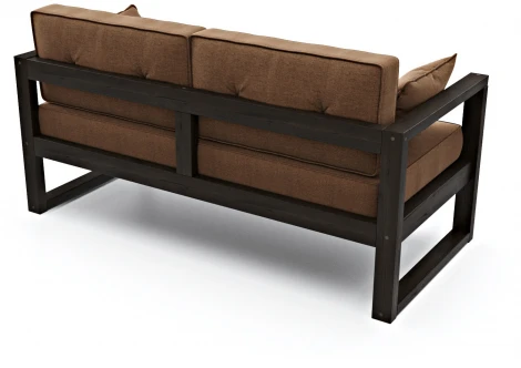 Диван Arsko Астер Мини венге коричневая рогожка