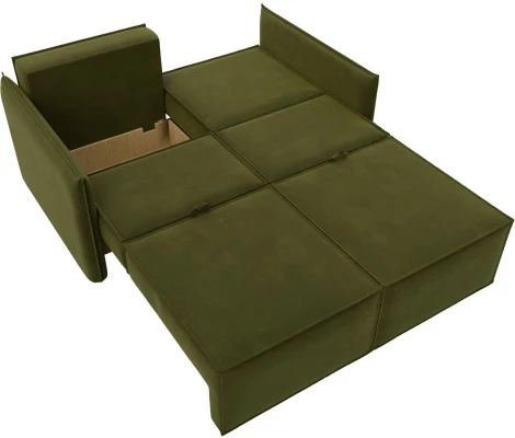 Диван прямой Либерти мини (Зеленый/Микровельвет) Лига Диванов арт.121903