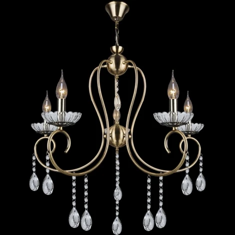 Подвесная люстра Reluce 04462-0.4-05 (220V, подвески, на цепи, подсвечник, свеча)