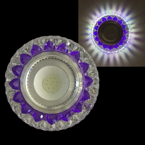 Встраиваемый точечный светильник Reluce 42205-9.0-001PL MR16+LED3W CL/PP+MIX (круглые)