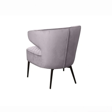 Кресло Top Concept Richard ромб, бархат светло-серый 26