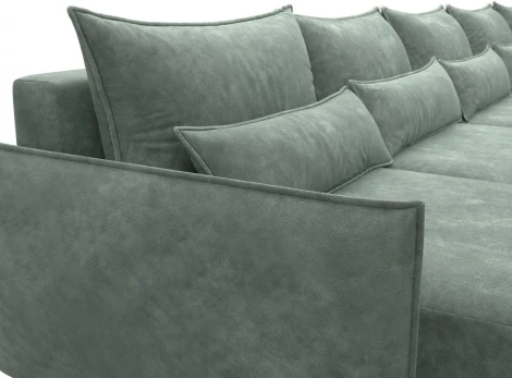 Диван п-образный Лига-051 НПБ МегаЛонг Лига Диванов (Велюр) арт.128745