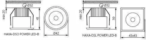 Встраиваемый точечный светильник светодиодный Kanlux HAXA-DSO 8103 (220V, круглые)