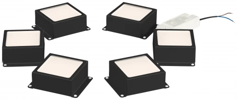 Точечный светильник светодиодный встраиваемый комплект из 6 шт. ЭРА SPO-6 SPO-646-3-4K-B6