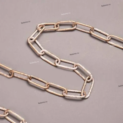 Цепь для люстры с двумя карабинами Eurosvet, белый с золотом