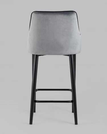 Стул полубарный Stool Group Коби велюр серый УТ000025305