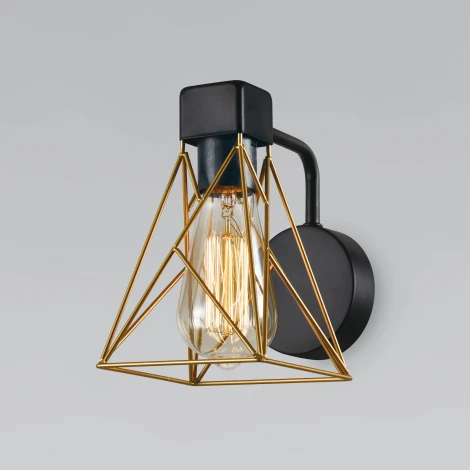 Бра Trappola 70107/1 черный/латунь Eurosvet