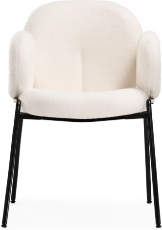 Стул на металлокаркасе Woodville Kalipso white / black