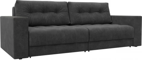 Диван прямой с декором Лига-049 НПБ Лига Диванов (Велюр) арт.128394