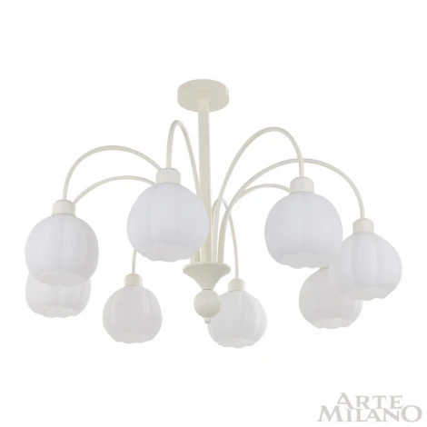 Потолочная люстра на штанге Arte Milano Napoli 315066/D800/8 IV (220V, цветы)