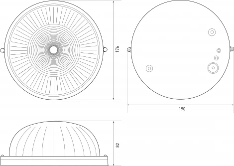 Настенно-потолочный светильник ЭРА НБП 03-60-001 в инд. упаковке НБП 03-60-001 черный