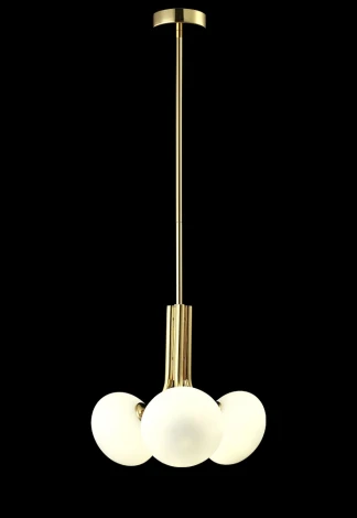 Потолочная люстра на штанге Crystal Lux Alicia SP3 GOLD/WHITE