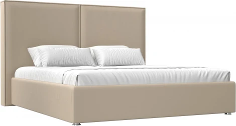 Кровать интерьерная Аура 180 (Бежевый/Экокожа) Лига Диванов арт.120546