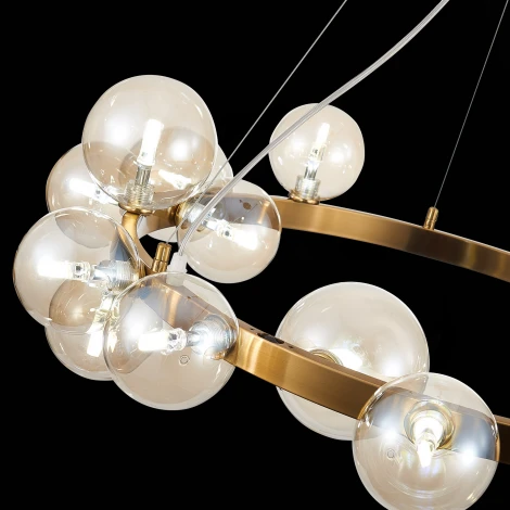 Подвесная люстра ST Luce Necton SL1165.303.15 (220V, на тросе, шарики, молекулы)