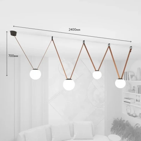 Комплект ременной трековой системы Belty Denkirs Belty Set DK55SET20-01-BR (LED, 48V, шарики)